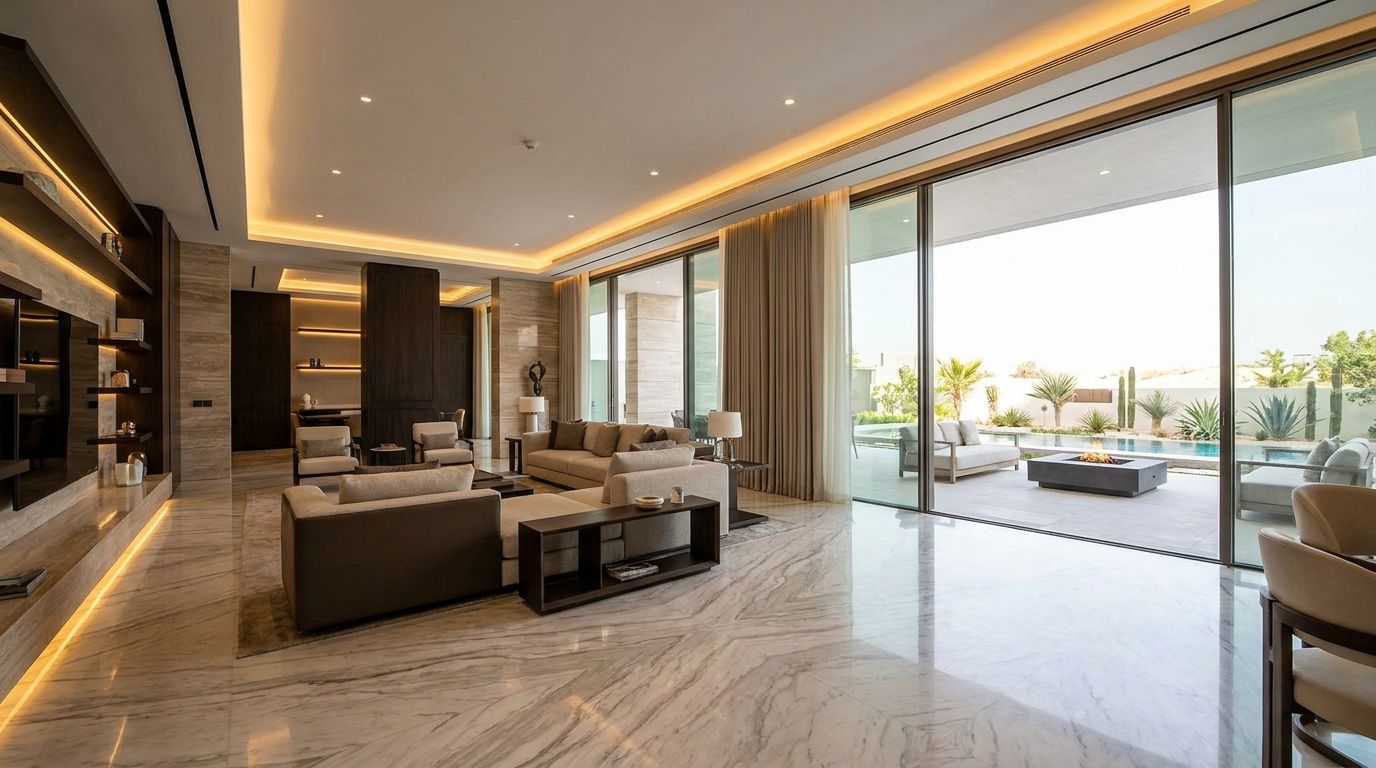 Outdoor Majlis, Pool, Pergola, and Landscape Renovation in Dubai Villas Needs Services Coordination