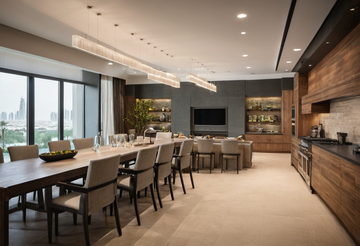 How does MEP coordination in a Dubai villa differ from a commercial fit-out schedule